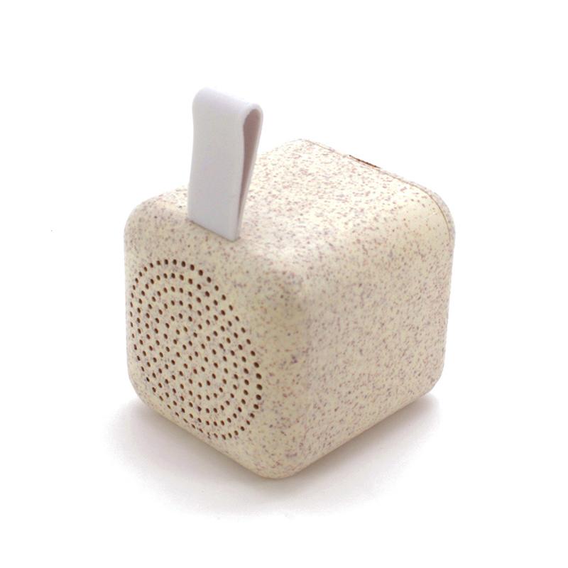 custom Wheat Straw Bluetooth Mini Speakers